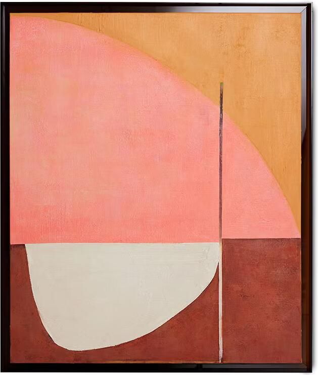 HKLIVING Schilderij Roseate Hues 127 x 107cm Bruin Roze