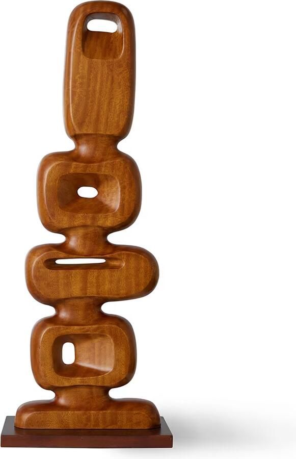 HKLIVING Sculptuur Hand Carved Mangohout 71cm Naturel - Foto 2