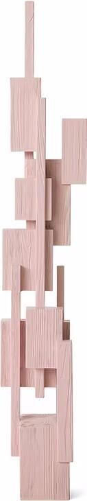 HKLIVING Sculptuur Skyscraper Sungkaihout 160cm Zachtroze