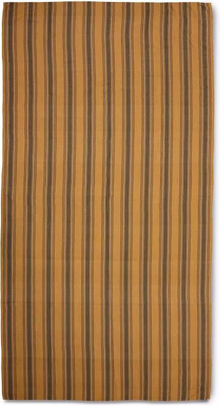 HKLIVING Tafelkleed Vida striped Linnen 160 x 300cm Amber Grijs