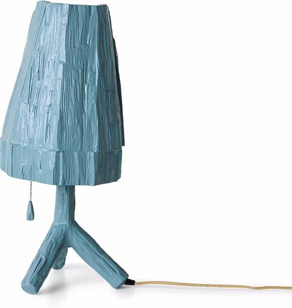 HKLIVING Tafellamp Trinket Sungkaihout Blauw
