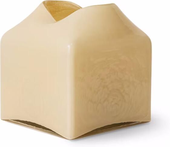 HKLIVING Vaas Forma Glas 21cm Crème