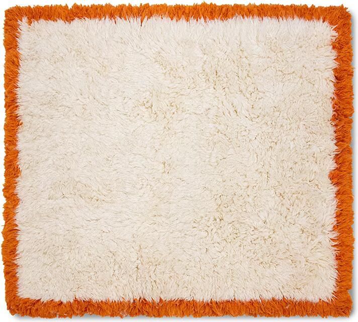 HKLIVING Vierkant Vloerkleed Fluffy Wol 250 x 250cm Retro Summers