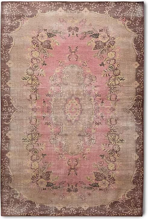 HKliving Wool Knitted Vloerkleed 200 x 300 cm Roze