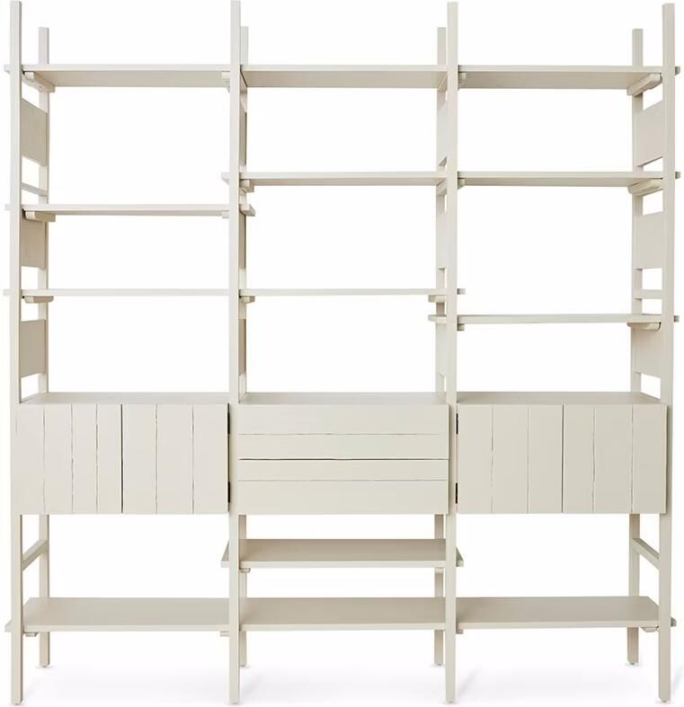HKLIVING Wandkast Raw Grenen 214 x 221cm Crème