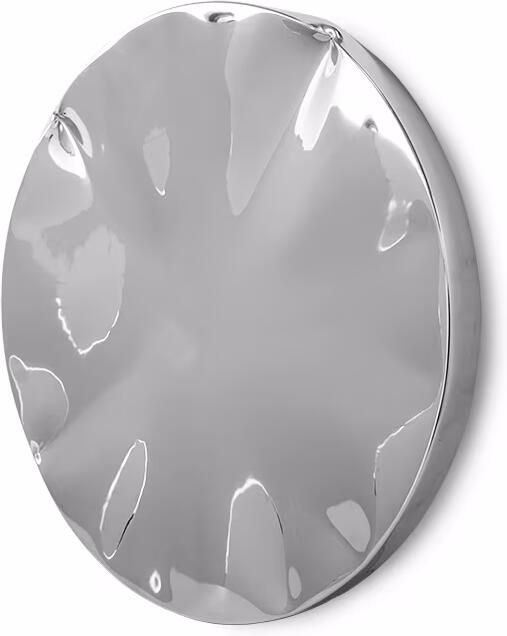 HKLIVING Wandobject Dent Ø68cm Chroom Rond