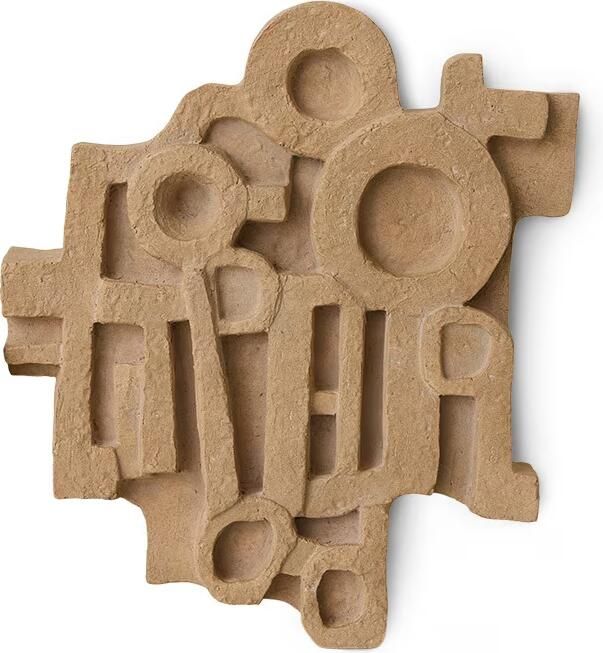 HKLIVING Wandpaneel Brutalist Keramiek 38 x 43cm Terracotta