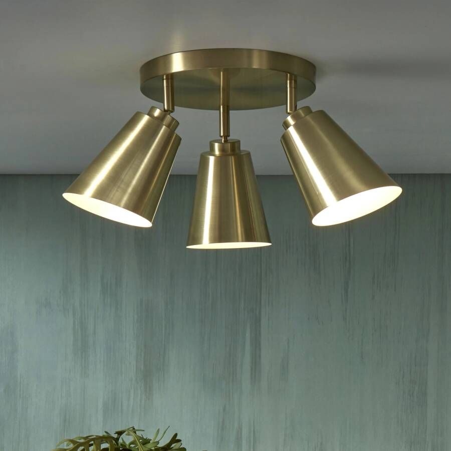 it&apos;s about RoMi its about RoMi Plafondlamp Bremen 3-lamps Goud