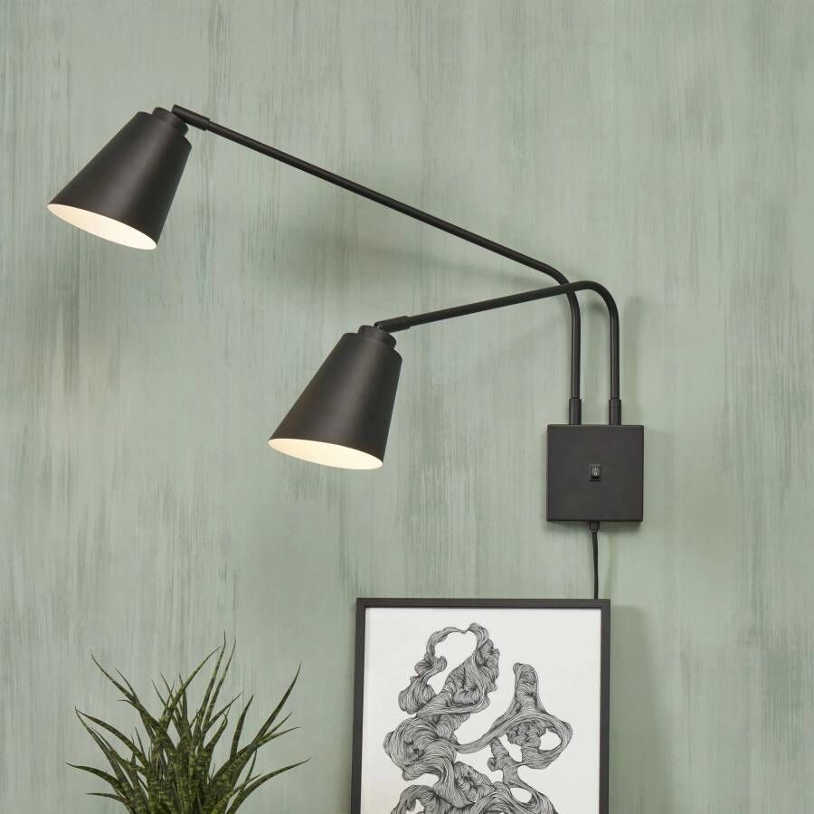 it&apos;s about RoMi its about RoMi Wandlamp Bremen 2-lamps Zwart