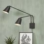 It&apos;s about RoMi its about RoMi Wandlamp Bremen 2-lamps Zwart - Thumbnail 3