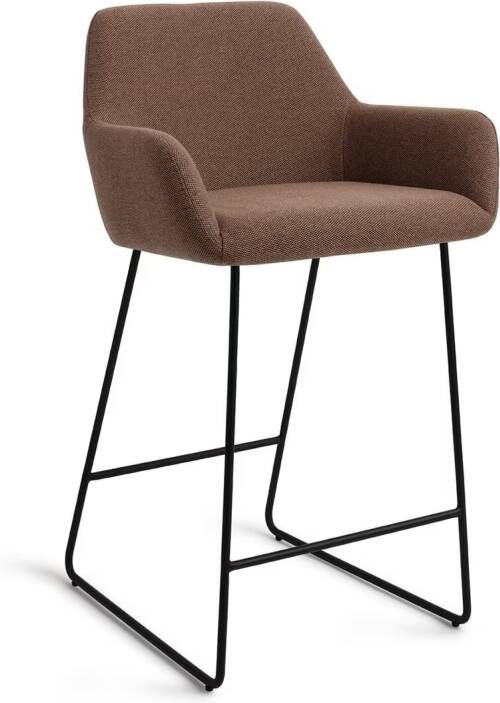 Jesper Home Barkruk Hiroo Slide Black Rustic Rye (zithoogte 65cm)