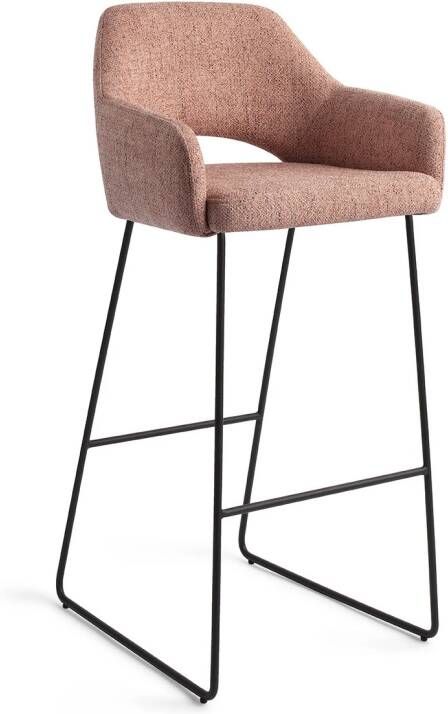 Jesper Home Barkruk Yanai Slide Black Pink Punch (zithoogte 75cm)