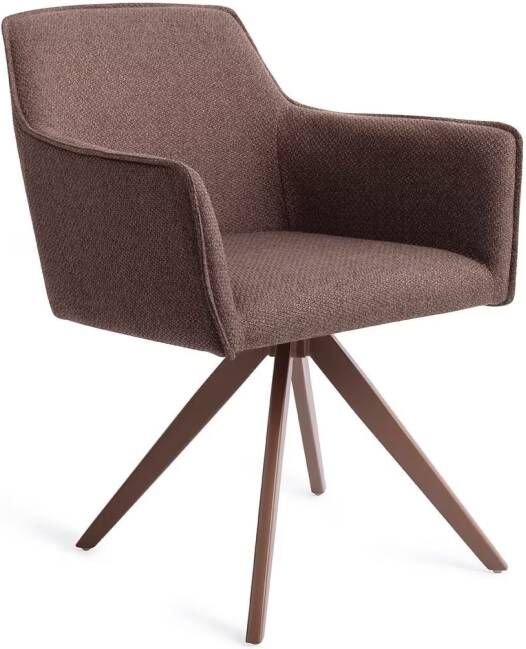 Jesper Home Draaibare Eetkamerstoel Hofu Turn Brown Potters Clay