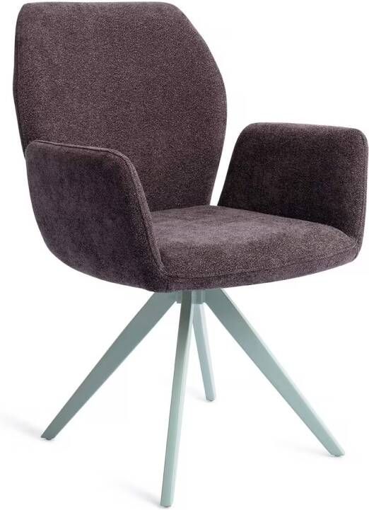 Jesper Home Draaibare Eetkamerstoel Misaki Turn Mint Almost Black