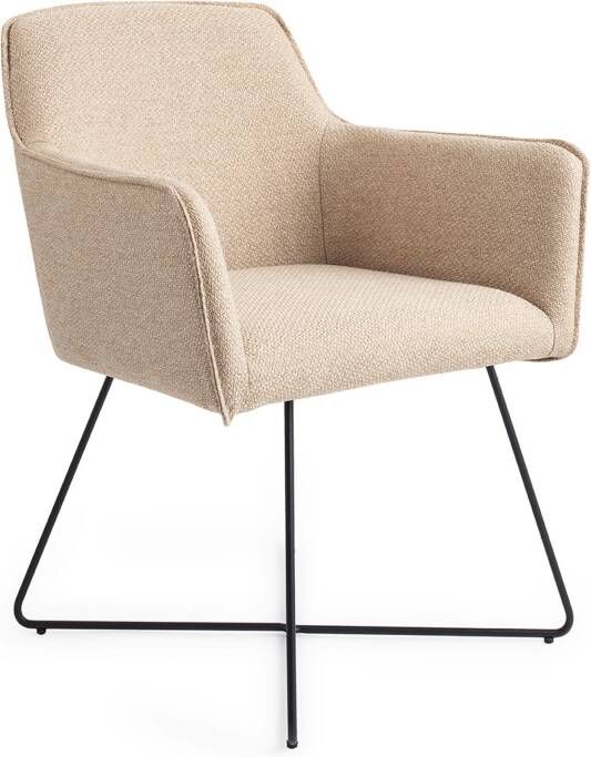 Jesper Home Eetkamerstoel Hofu Cross Black Wild Walnut