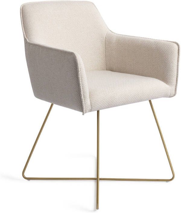 Jesper Home Eetkamerstoel Hofu Cross Gold Enoki