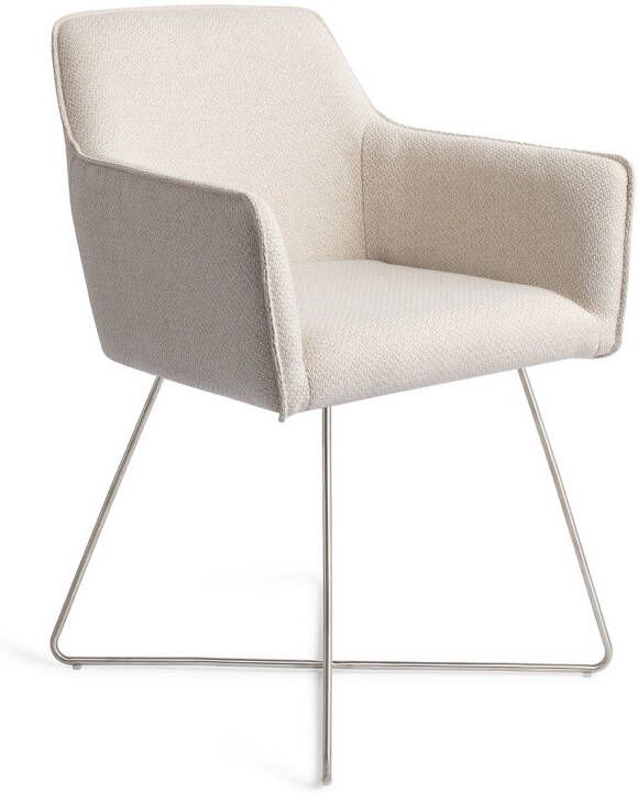 Jesper Home Eetkamerstoel Hofu Cross Steel Enoki