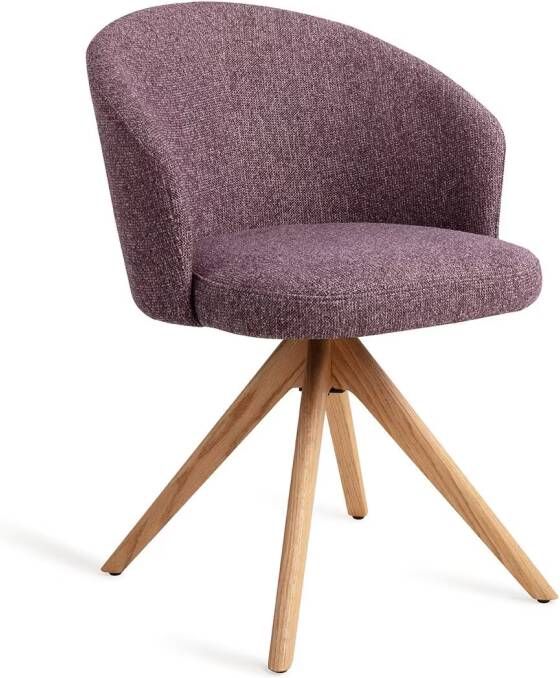 Jesper Home Eetkamerstoel Niimi Draaibaar Revolve Oak Natural Perfect Plum