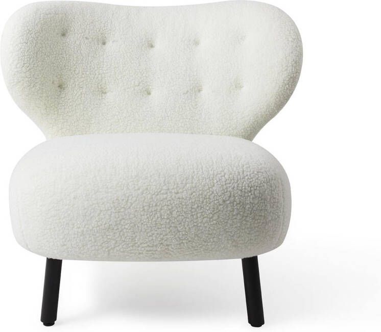 Jesper Home Fauteuil 'Kita' Teddy kleur Cream