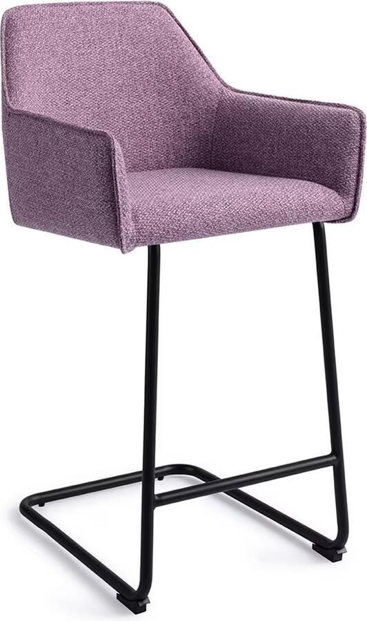 Jesper Home Barkruk Hofu Arch Black Violet Daisy (zithoogte 66cm)