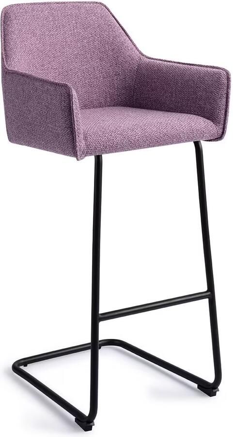 Jesper Home Barkruk Hofu Arch Black Violet Daisy (zithoogte 75cm)