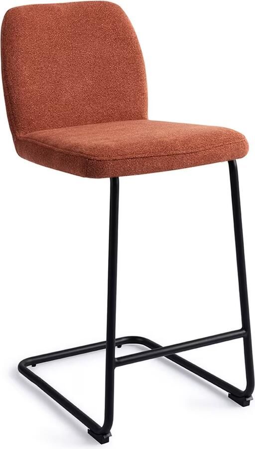 Jesper Home Barkruk Ikata Arch Black Cosy Copper (zithoogte 65cm)