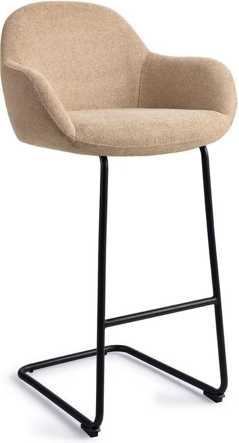 Jesper Home Barkruk Kushi Arch Black Desert Dunes (zithoogte 78cm)