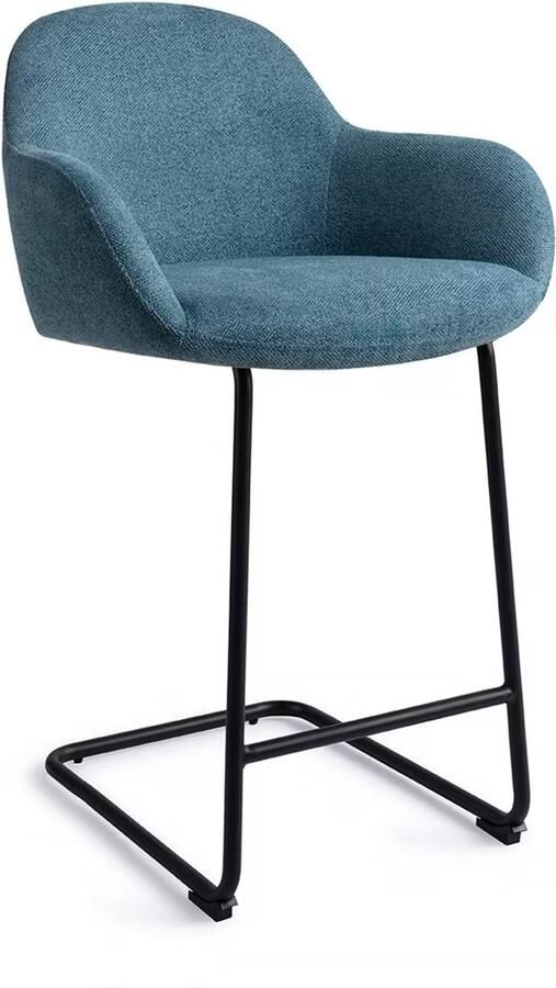 Jesper Home Barkruk Kushi Arch Black Ocean Eyes (zithoogte 68cm)