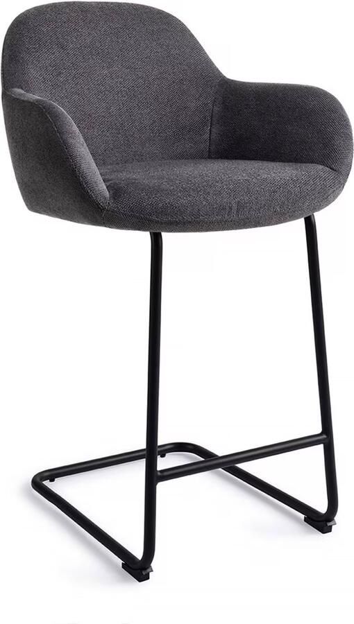 Jesper Home Barkruk Kushi Arch Black-Out (zithoogte 68cm)