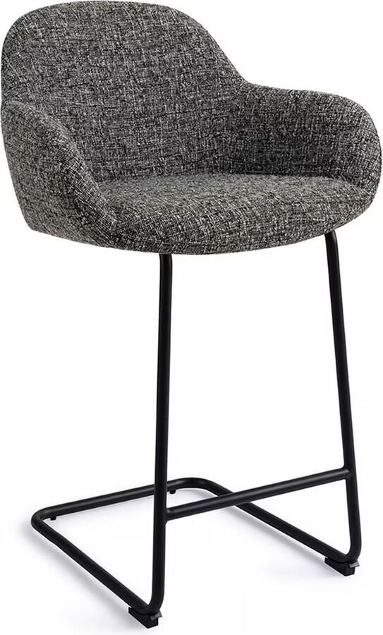 Jesper Home Barkruk Kushi Arch Black Skyfall (zithoogte 68cm)