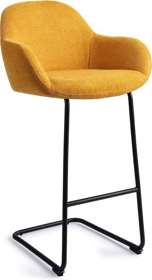 Jesper Home Barkruk Kushi Arch Black Sweet Corn (zithoogte 78cm)