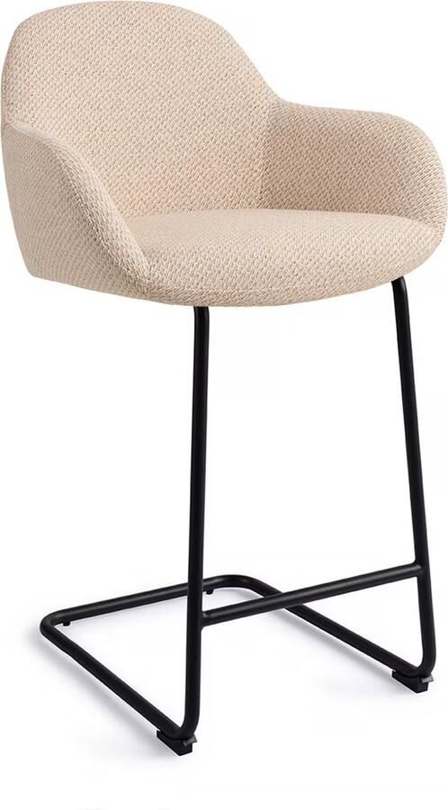 Jesper Home Barkruk Kushi Arch Black Trouty Tinge (zithoogte 68cm)