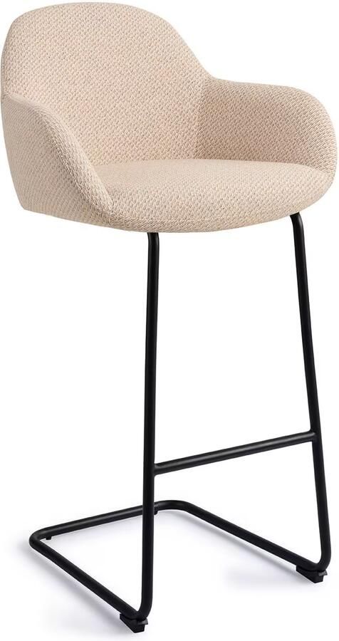 Jesper Home Barkruk Kushi Arch Black Trouty Tinge (zithoogte 78cm)