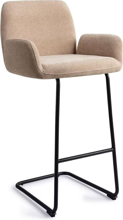 Jesper Home Barkruk Misaki Arch Black Funky Fudge (zithoogte 76cm)