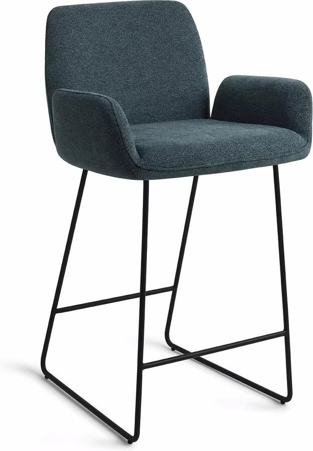 Jesper Home Barkruk Misaki Slide Black Merry Mermaid (zithoogte 65cm)