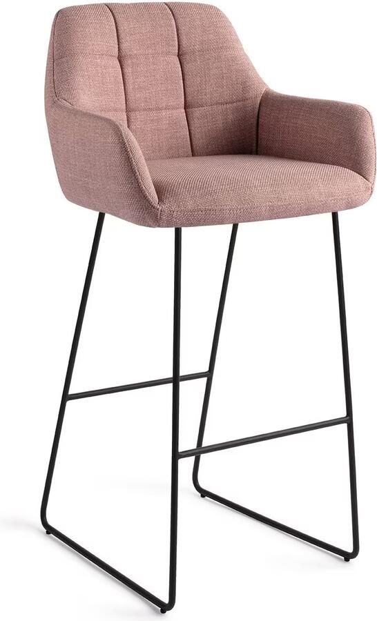 Jesper Home Barkruk Noto Slide Black Vintage Rose (zithoogte 75cm)