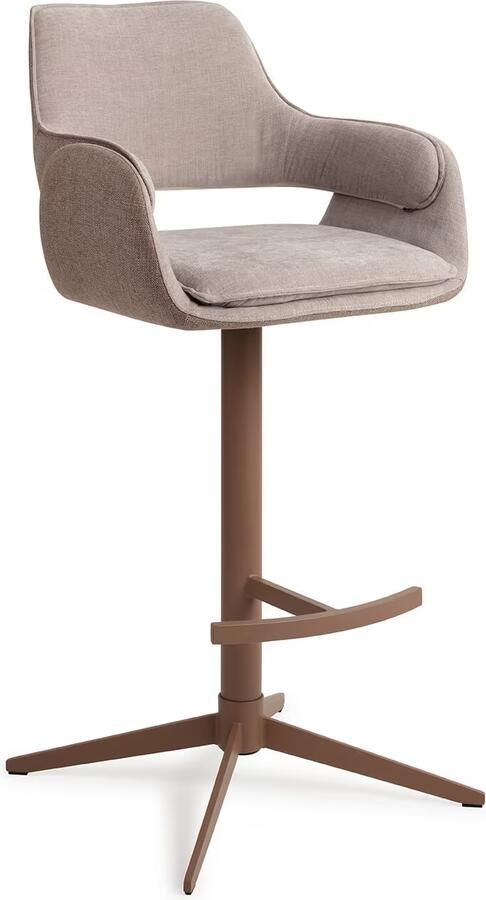 Jesper Home Barkruk Oketo Draaibaar No Grey Mouse (zithoogte 75cm)