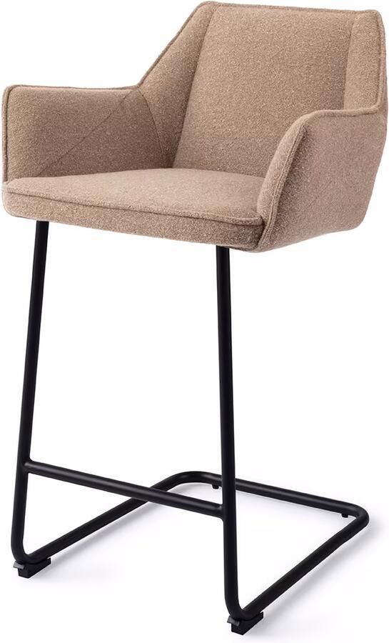 Jesper Home Barkruk Tome Arch Black Great Greige (zithoogte 67cm)