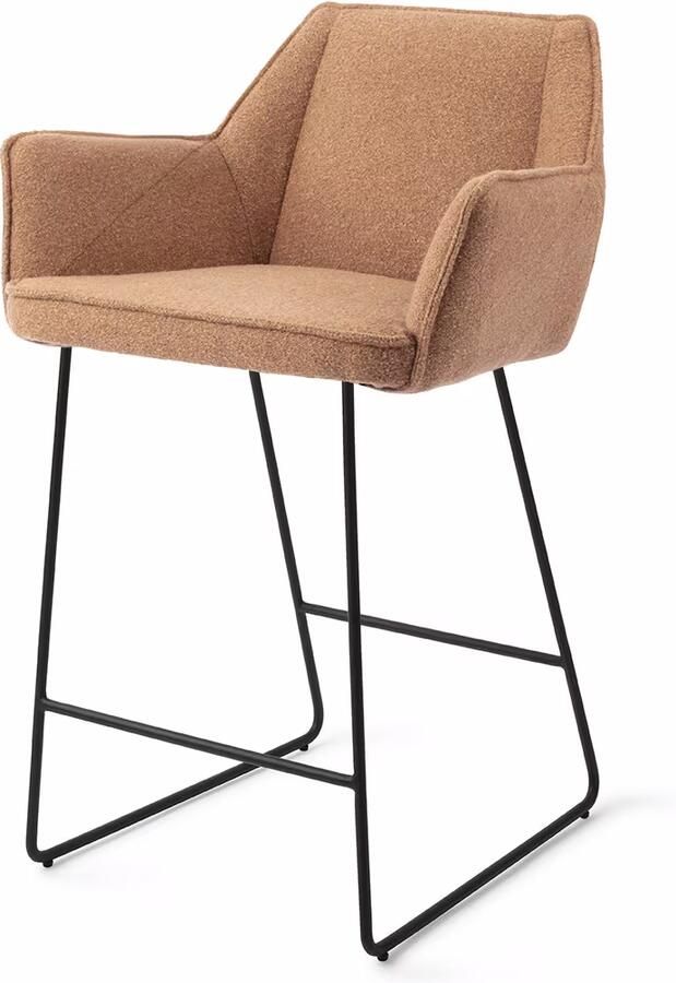 Jesper Home Barkruk Tome Slide Black Cinnamon Bun (zithoogte 66cm)