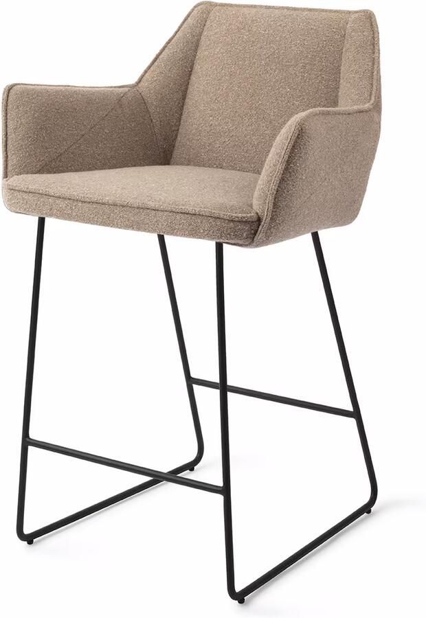 Jesper Home Barkruk Tome Slide Black Great Greige (zithoogte 66cm)