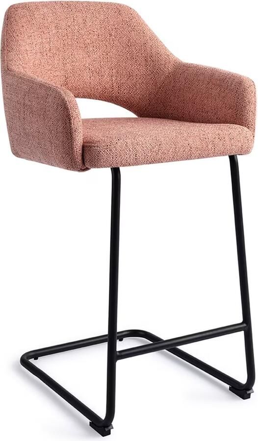 Jesper Home Barkruk Yanai Arch Black Pink Punch (zithoogte 66cm)