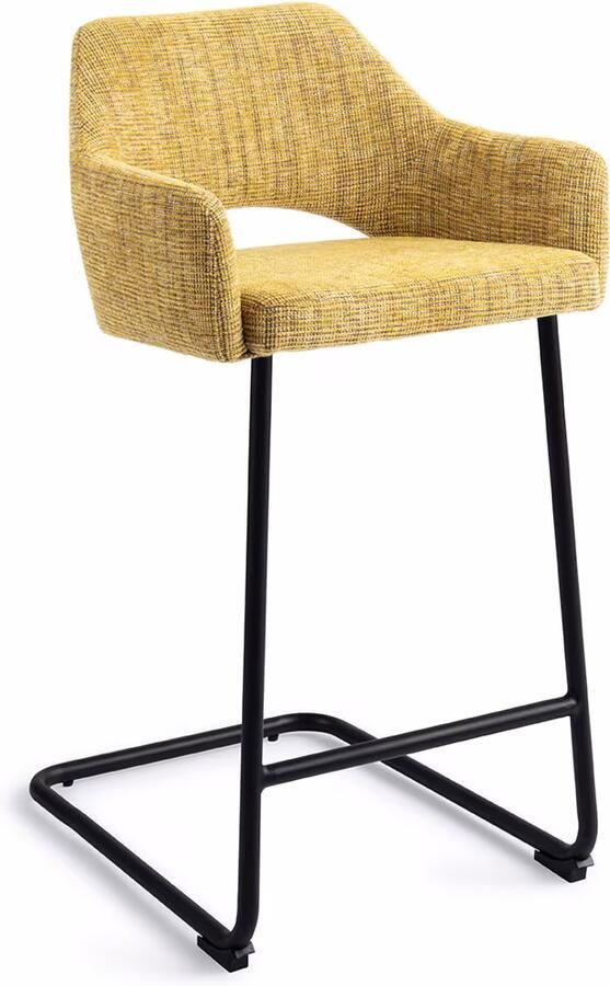 Jesper Home Barstoel Yanai Arch Black Lemon Lines (zithoogte 66cm)