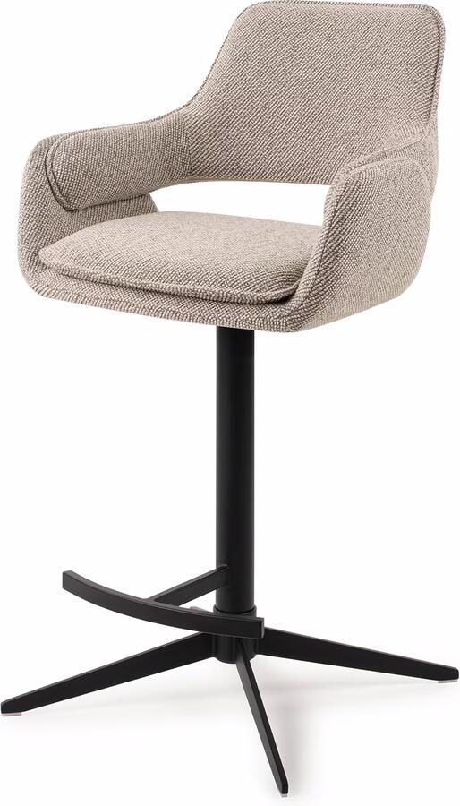 Jesper Home Draaibare Barkruk Oketo Beige Haze (zithoogte 65cm)