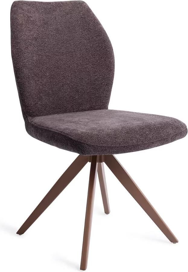 Jesper Home Draaibare Eetkamerstoel Ikata Turn Brown Almost Black