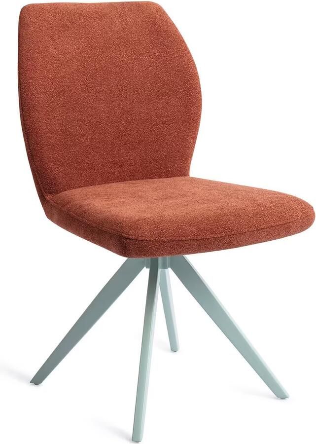 Jesper Home Draaibare Eetkamerstoel Ikata Turn Mint Cosy Copper