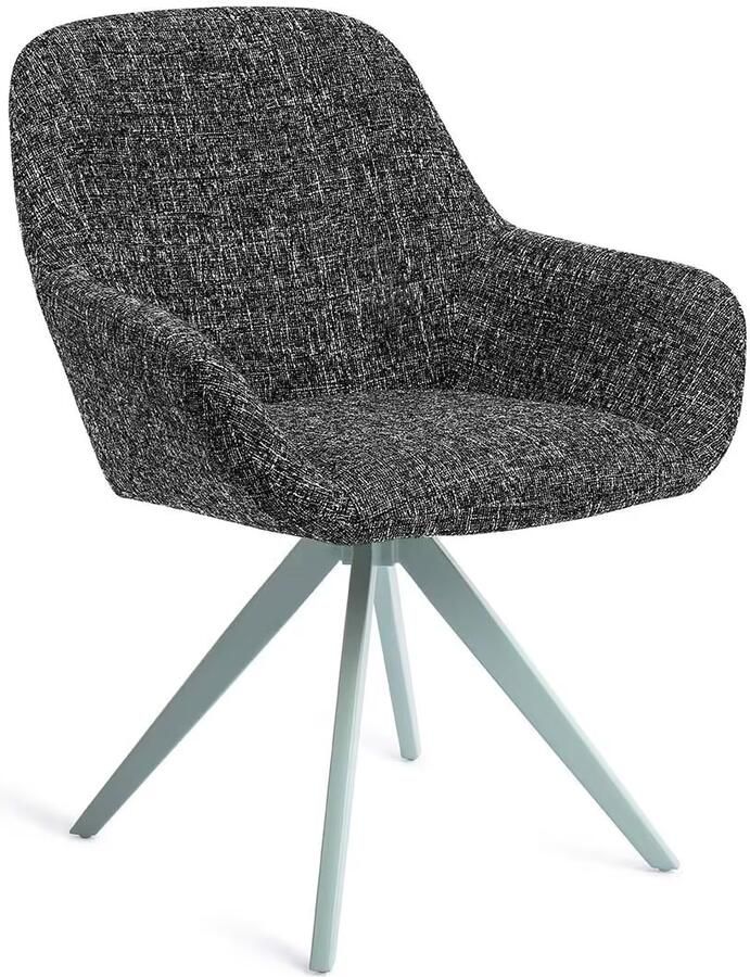 Jesper Home Draaibare Eetkamerstoel Kushi Turn Mint Skyfall