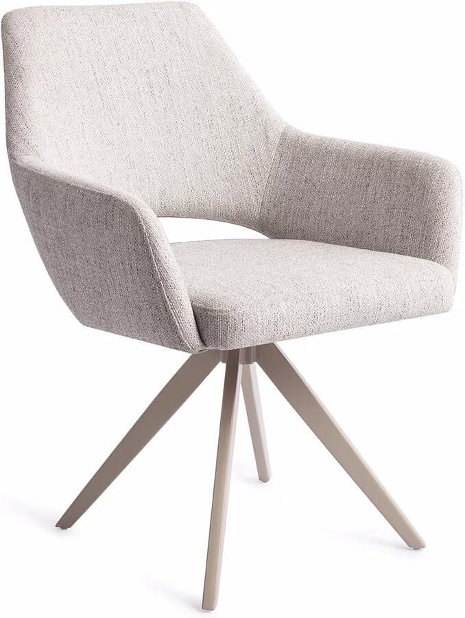 Jesper Home Draaibare Eetkamerstoel Yanai Turn Beige Pigeon