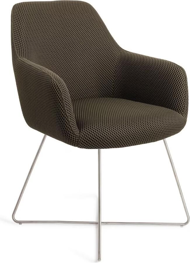 Jesper Home Eetkamerstoel Hiroo Draaibaar Cross Steel Jungle Jewel