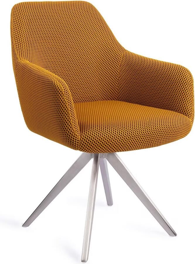 Jesper Home Eetkamerstoel Hiroo Draaibaar Turn Steel Groovy Garam