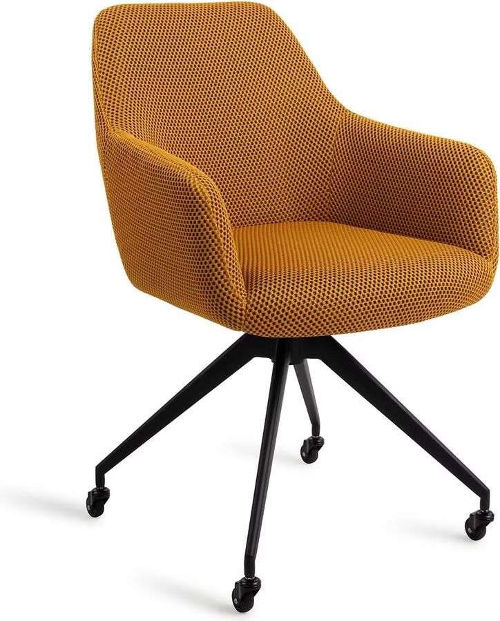 Jesper Home Eetkamerstoel Hiroo Glide Black Groovy Garam